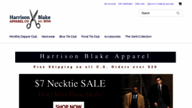 What Harrisonblakeapparel.com website looked like in 2018 (6 years ago)