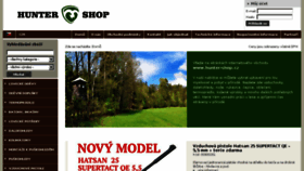 What Hunter-shop.cz website looked like in 2018 (5 years ago)