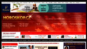 What Horoskop.cz website looked like in 2018 (6 years ago)