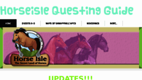 What Horseislequestingguide.weebly.com website looked like in 2018 (6 years ago)