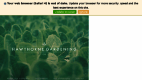 What Hawthorne-gardening.com website looked like in 2018 (6 years ago)