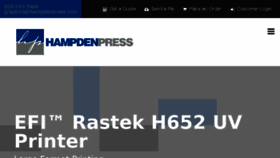 What Hampdenpress.com website looked like in 2018 (6 years ago)