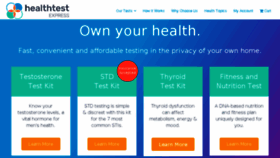 What Healthtestexpress.com website looked like in 2018 (6 years ago)