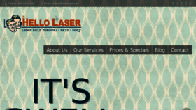 What Hellolaserspa.com website looked like in 2018 (6 years ago)