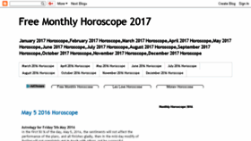 What Horoscopefor2015.blogspot.com website looked like in 2018 (6 years ago)