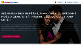 What Hledamsponzora.cz website looked like in 2018 (5 years ago)