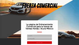 What Honda-fuerzacomercial.mx website looked like in 2018 (5 years ago)