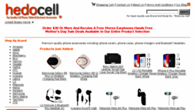 What Hedocell.com website looked like in 2018 (5 years ago)