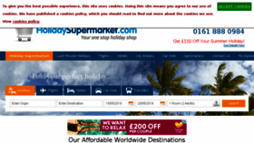 What Holidaysupermarket.com website looked like in 2018 (5 years ago)