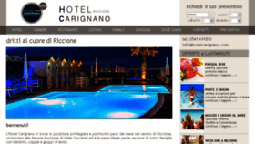 What Hotelcarignano.com website looked like in 2018 (5 years ago)
