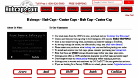 What Hubcaps.com website looked like in 2018 (6 years ago)