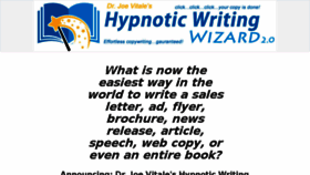 What Hypnoticwritingwizard.com website looked like in 2018 (6 years ago)