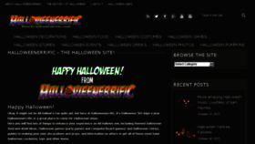 What Halloweenerrific.co.uk website looked like in 2018 (5 years ago)