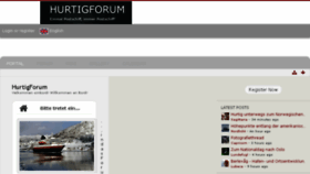 What Hurtigforum.de website looked like in 2018 (5 years ago)