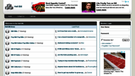 What Hellbill.com website looked like in 2018 (7 years ago)