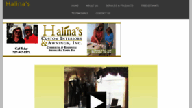 What Halinas.net website looked like in 2018 (5 years ago)