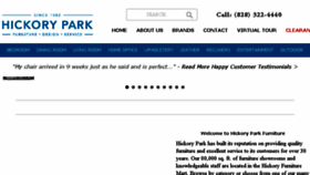 What Hickorypark.com website looked like in 2018 (5 years ago)