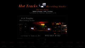 What Hottracksrecording.com website looked like in 2018 (5 years ago)