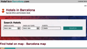 What Hotelbcn-barcelona.com website looked like in 2018 (5 years ago)