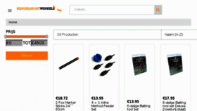What Hengelsportwinkels.nl website looked like in 2018 (6 years ago)