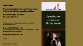 What Hundetrainer-vor-ort.de website looked like in 2018 (5 years ago)
