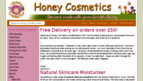 What Honeycosmetics.co.uk website looked like in 2018 (5 years ago)