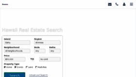 What Hawaiianrealestate.com website looked like in 2018 (5 years ago)