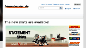 What Herrenhemden.de website looked like in 2018 (7 years ago)