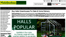 What Hallsgreenhouses.co.uk website looked like in 2018 (6 years ago)