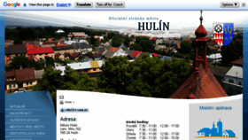 What Hulin.cz website looked like in 2018 (5 years ago)