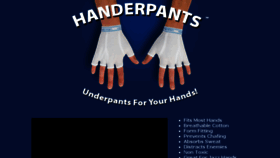 What Handerpants.com website looked like in 2018 (6 years ago)