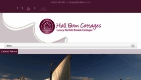 What Hallfarm.com website looked like in 2018 (5 years ago)