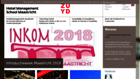 What Hotelschoolmaastricht.nl website looked like in 2018 (5 years ago)