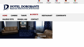 What Hoteldorobanti.ro website looked like in 2018 (5 years ago)