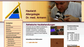 What Hautarzt-dr-armann.de website looked like in 2018 (6 years ago)