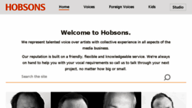 What Hobsons-international.com website looked like in 2018 (5 years ago)