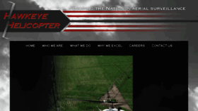 What Hawkeyehelicopter.net website looked like in 2018 (6 years ago)