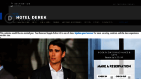 What Hotelderek.com website looked like in 2018 (5 years ago)