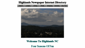 What Highlandsinfo.com website looked like in 2018 (5 years ago)