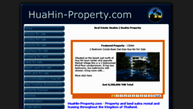 What Huahin-property.com website looked like in 2018 (5 years ago)