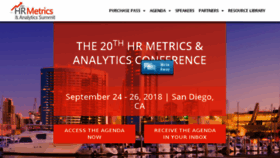 What Hrmetricsevent.com website looked like in 2018 (5 years ago)