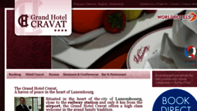 What Hotelcravat.lu website looked like in 2018 (6 years ago)