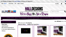 What Halldesigns.co.uk website looked like in 2018 (5 years ago)
