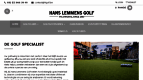 What Hlgolf.be website looked like in 2018 (5 years ago)