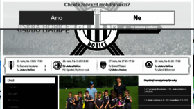 What Horickyfotbal.cz website looked like in 2018 (5 years ago)