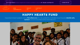 What Happyheartsfund.org website looked like in 2018 (5 years ago)