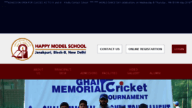 What Happymodelschool.in website looked like in 2018 (6 years ago)