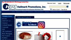 What Hallmarkpromotions.com website looked like in 2018 (5 years ago)