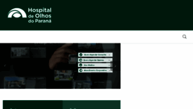 What Hospitaldeolhosdoparana.com.br website looked like in 2018 (5 years ago)