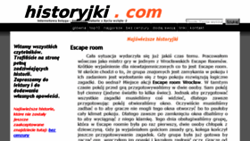 What Historyjki.com website looked like in 2018 (5 years ago)